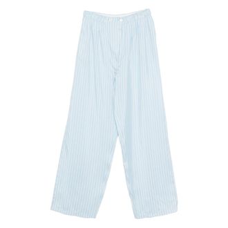 Prada Striped Silk Trousers
