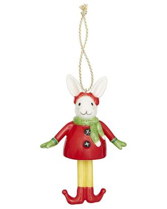 Spode Kit Kemp Christmas Bell Bunny Ornament
