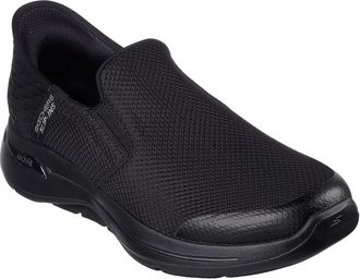 Skechers Mens Skechers GO Walk Arch Fit - Hands Free Black Walking Shoes GAL1612