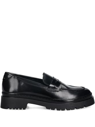 GANT Aligrey lug-sole penny loafers - Zwart