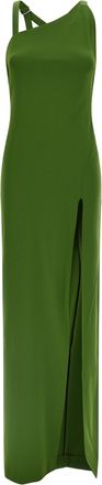 The Attico Bicolor Viscose Long Womens Dress