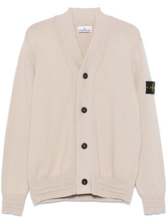 Stone Island Vest met Compass-logopatch - Beige