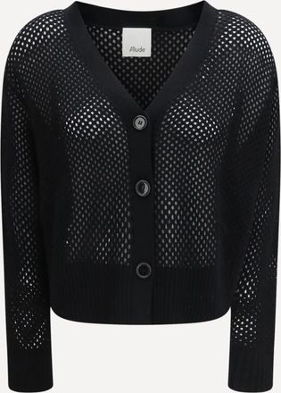 Allude Cardigan con scollo a V e chiusura a bottoni Woman M