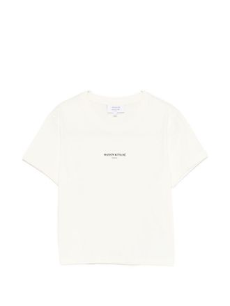 Maison Kitsun&eacute; Katoenen T-shirt met Maison Kitsune-logo