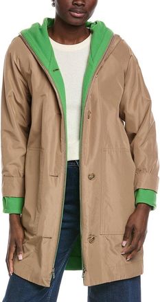 Akris Bellevue 2-In-1 Silk & Cashmere Long Coat