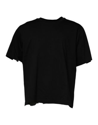Dolce & Gabbana Black Crew Neck Short Sleeve Mens T-shirt