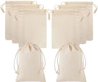 OEM 15 Bolsas Con Cord&oacute;n De 17&times;23 Cm (a Granel) Para Fiestas, Bodas, Joyer&iacute;a, Embalaje Y Manualidades
