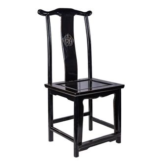 Wanderlust Deco Silla De Madera Negra 49x42x119/48