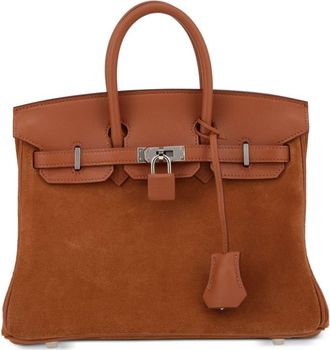 Hermès 2022 Birkin Grizzly 25 handbag - women - Leather - One Size - Brown
