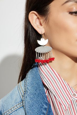 Isabel Marant Fringe Earrings, Womens, Silver