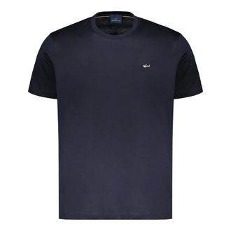 Paul & Shark Crew Neck T-Shirt - male - Paul & Shark - T-Shirts - Blue - 2XL - Tops
