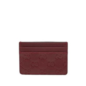 Gucci Pre-owned Wallets, female, Red, Size: ONE SIZE Pre-owned Card Holder
