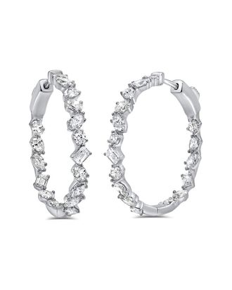 Sabrina Designs 14K 3.14 Ct. Tw. Diamond Hoop Dangle Earrings
