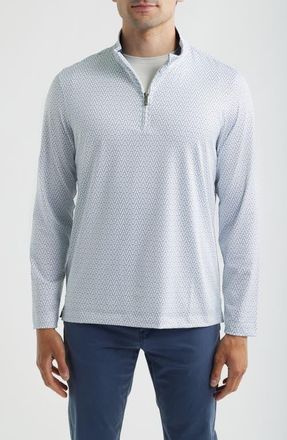 Johnston & Murphy XC+ Performance Game Day Goal Post Print Button-Up Shirt in Navy at Nordstrom, Size Xx-Large
