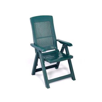 Progarden Sill&oacute;n De Resina Plegable Con Tapa Verde Progarden
