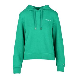 Tommy Hilfiger Donna, Felpe, Verde, S, new