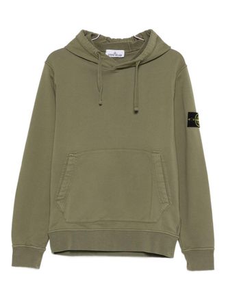 Stone Island Logo Cotton Hoodie