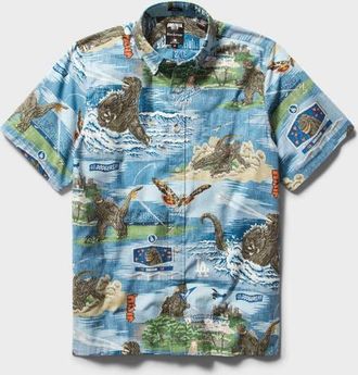 Reyn Spooner Mens Reyn Spooner Blue Los Angeles Dodgers Godzilla Button-Down Shirt at Nordstrom, Size X-Large
