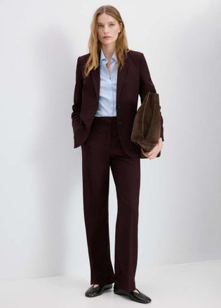 Mango Blazer completo dritto granato - Donna - XL - MANGO