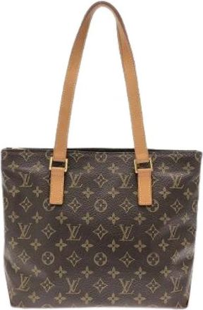 Louis Vuitton Pre-owned Cabas Piano Monogram Tote Bag - Dames - Vintage Shopper - Bruin - ONE Size - Vintage