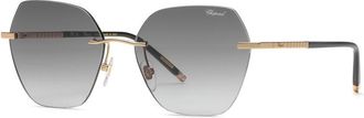 Chopard SCHL88M 0300 Mens Sunglasses Gold Size 56