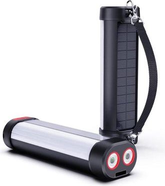 OEM L&aacute;mpara De Camping Recargable Magn&eacute;tica Con Energ&iacute;a Solar De 6000 Mah - Dos Luces Led, Resistente Al Agua Y A Las Ca&iacute;das (ip66)