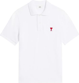Ami Ami De Coeur polo shirt - men - Organic Cotton - L - White
