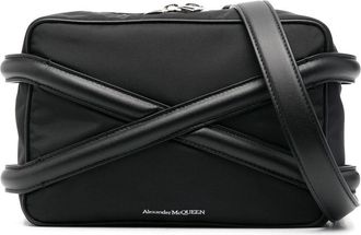 Alexander McQueen The Harness camera bag - men - Lamb Skin/Fabric - OS - Black