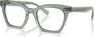 Oliver Peoples 52mm Butterfly optical glasses in Green at Nordstrom