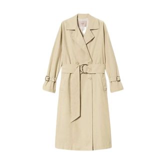 Twinset Trench Coats, female, Beige, Size: XS Stylish Trench Coat