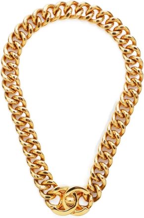 Chanel Choker a catena CC Mark 1995 - Oro