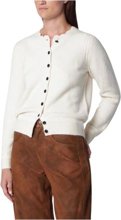 Isabel Marant Naia Cardigan - Knitwear - Mujer - Blanco - 2XS