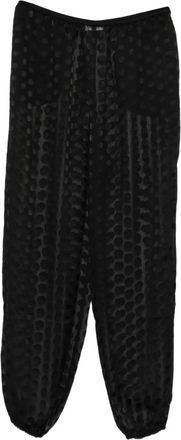 Frankie Shop Pantaloni Orissa semi trasparenti - Nero