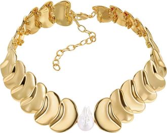 st. Moran Freshwater Pearl Statement Necklace in White at Nordstrom