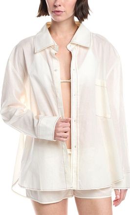 Montce Swim Boyfriend Button-Down Shirt