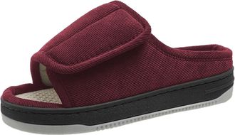 Generic Slippers Women Adjustable Linen Footwear For Outdoor Indoor Comfortable Slides With Hook And Loop Closure Anti Slip Home Use For Men And Ladies Womens