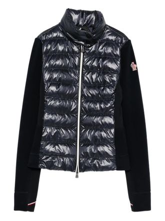 Moncler padded zip-up jacket - Blauw