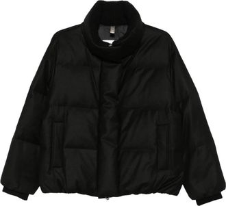 Duno Gewatteerde Donsjas - Dames - Winterjassen - Zwart - L - Nylon - Jassen