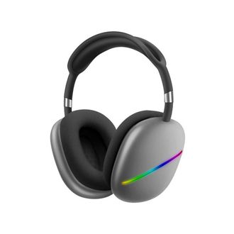 Trade Shop Trade Shop - Cuffie Q-max10 Stereo Wireless Ricaricabili Usb Bluetooth Con 7 Luci Led Colorate