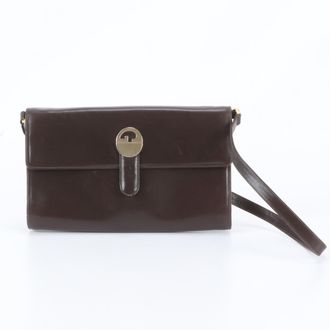 Gucci Brown Leather Handbag Shoulder Bag Tote Bag (Pre-Owned)