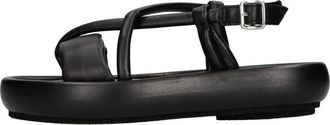Patrizia Bonfanti Schoenen, Dames, Zwart, 36 EU, Leer, Basu Dreamer Sandaal