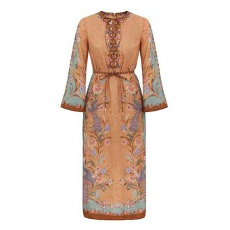 Zimmermann Vestido Midi T&uacute;nica Indra - Dresses - Mujer - Beige - M