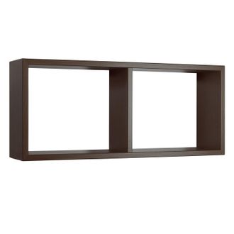 OEM Estante Rectangular De Pared 2 Compartimentos Mod. Morgana Wengue