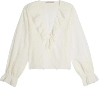 Vanessa Bruno Blouses - Dames - Blouses - Wit - S - Overhemden