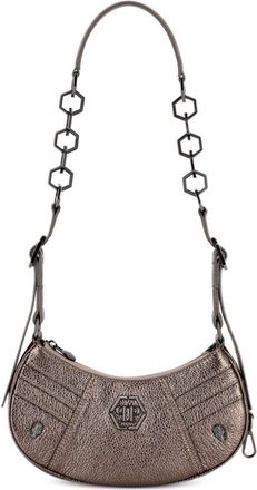 Philipp Plein mini leather shoulder bag - women - Polyamide/Polyester/Calf Leather/Polyurethane - OS - Brown