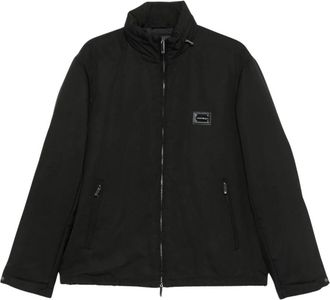 Emporio Armani Polyester Blouson Jas - Heren - Zomerjassen - Zwart - 2XL - Polyester - Jassen