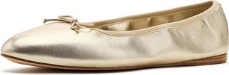 Marc Fisher Amellie Womens Flat Shoes Gold Leather : 7.5 M