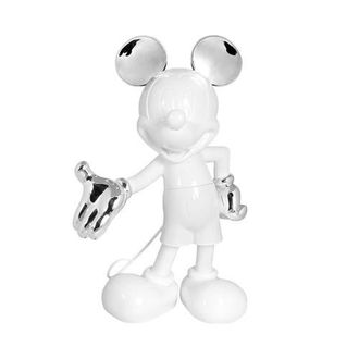 Leblon Delienne Mickey Mouse Welcome Figurine in Silver /White at Nordstrom