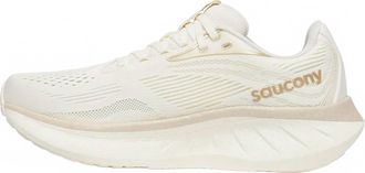 Saucony Womens Ride 18 Wide Running Shoes In Vanilla