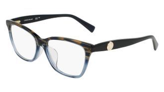 Longchamp Womens Lo2744Lb 406 Textured Eyeglasses Frame In Blue